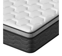 10 Inch Medium Firm Hybrid Memory Foam Mattress | Small Double 120x190 cm | 7-Zone Support System | Perfect Sleep Solution in a Box | Comfortable &