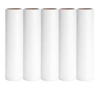 10 inch Mega Lint Roller Refills Only, Extra Large Sticky Roller Refills Compatible with Evercare Layers Leo MegaClean Smart Design Floor Lint Rollers, 60 Sheets/Roll Pack of 5 Rolls Total 300 Sheets
