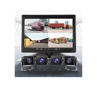 10 Inch Monitor Truck Cameras FHD 1080P Vehicle Blackbox 12v 24v Reverse Image 4 Camera Driving Recorder for Bus And Truck(64GB)