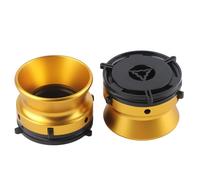 10 Inch NAB Reel Hub Adaptors, 1 Pair Aluminum NAB Hub Adapters for Studer ReVox Tape Recorders Universal Loading Device Hub Adaptors for and TEAC (Golden)