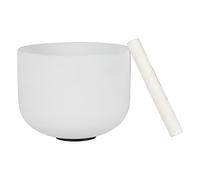 10 Inch Note G Sing Bowl Frosted Quartz Crystal Singing Bowl For Yoga Meditation Sound Singing Bowl With Stick