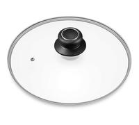 10 Inch Pan Lid 10“ Tempered Glass Pot Lid for Cast Iron Skillets, Pans, Frying Pan, Pots and Wok, Heat Resistant Handle