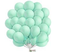 10 inch Pastel Balloons Green Colour 100 pcs Latex Party Balloons Arch Towers Centrepieces Birthday Valentines Day Decorations Wedding Ceremony Baby Shower Party Decorations Supplies.