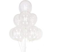 10 inch Plain Clear Balloons Plain Balloon for Party Latex Birthday Balloons Wedding Engagement Balloons Baby Shower Decoration Party Balloon Pack of 25.