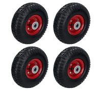 10 Inch Pneumatic Sack Truck Cart Trolley Barrow Wheel 20mm Bore 120kg 4pc