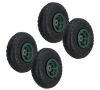 10 Inch Pneumatic Wheel for Sack Truck Carts Wheelbarrows 16mm Bore 4pc