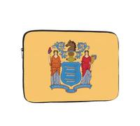 10 Inch Portable and Shockproof Laptop Bag with Unique Flag of New Jersey Print, for Work, University, and Commuting
