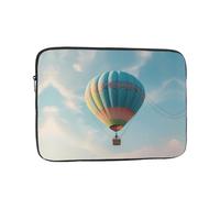 10 inch Portable Laptop Bag - Hot air balloon flying high Printed Shockproof Laptop Inner Pocket for Business, Travel, School, Office