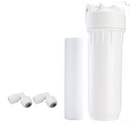 10 Inch Pre-Filter for Whole House Water Filtrations, Quick Connect Sump Housing with PP Cotton Sediment Filter, Home Water Purifier Pre-Filtration Assembly Kit(B-3)