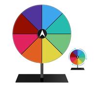 10 Inch Prize Wheel Spinnings Game Wheel - Spinnings Top Roulette Wheel - 8 Slots Color Tabletop Roulette Spinner Wheel Of Fortune - Tabletop Prize Wheel | For Trade Show, Win Fortune Spin Games