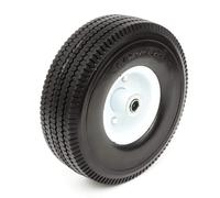 10'' Inch PU Tyre Metal Wheel 4.10/3.50-4 Solid Puncture Proof 16mm Bore Unpowered Push Along Lawnmower