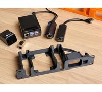 10 Inch Rack 1U: Compatible with JetKVM / Pi5 Argon NEO/PoE Splitters, Space-Saving Easy Installation Helps Dissipate Heat