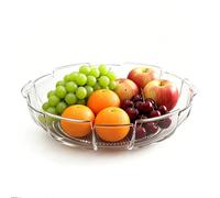 10 Inch Single Layer Multifunctional Storage Cases for Living Room | Proof Reusable Multi Purpose Transparent Storage Plate for Fruits Veggies Shrimp Cocktail