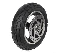 10 Inch Solid Tyre 70/65-6.5 Whole Wheel for Electric Scooter, Off-Road 10x2.70-6.5 Rubber Tire with Disc, Heavy Duty Replacement Parts for Private Land Riding(tires + disc brakes)