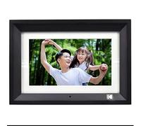 10-inch Solid Wood Electronic Photo Album Display Digital Photo Frame Video Player Hanging On The Wall Horizontally and Vertically (black)