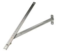 10-Inch Stainless Steel Window Casement Stay Rod, Broken Bridge Aluminum Door & Window Stop, Wind Bracing Support for Enhanced Stability and Durability