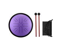 10-inch Steel Tongue Drum 8-Note Drum Travel Drum Percussion Instrument with Mallets for Meditation Yoga (Color : D)
