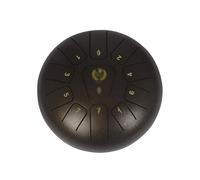 10-inch Steel Tongue Drum Percussion Instrument 11-Note Steel Tongue Drum Pad Strap Box Drum Percussion Instrument