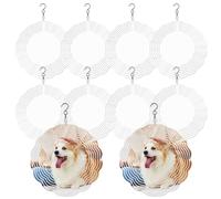 10 inch Sublimation Wind Spinner Blanks Round Bulksublimation Blanks Products Stainless Steel Metal Outdoor Garden Decoration for Heat Press Transfer Sublimation Blank Gift 10 Pack (10 pcs 10 inch)