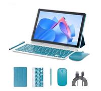 10 inch Tablet Android 15 Tablets PC Set 2 in 1 Tablet with Keyboard Case Mouse Stylus 8GB RAM+64GB ROM 1TB Expansion Tableta Computer 10.1" IPS Screen 2MP+8MP Dual Camera 6000 mAh battery WiFi BT Tab