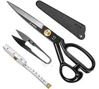 10 Inch Tailor Dressmaking Scissors - Fabric Scissors Heavy Duty Stainless Steel Sharp Shears & Soft-Grip Handle - for Cutting Fabric, Clothes, Leather, Denim, Altering, Sewing & Tailoring