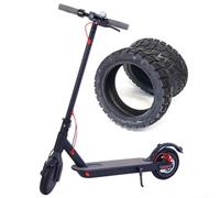 10 inch Tire Without Inner Tube, 10x2.75-6.5 Electric Scooter Tubeless Off-road Rubber Tires, Explosion-Proof Solid Rubber Tyres Puncture Proof