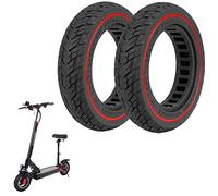10-inch Tires 10x2.5 Solid Rubber Tire for KugooKirin M4, iEnyrid M4, iEnyrid M4 Pro,【Groove Width 37mm】Off-Road Replacement Tires, Anti-Shock Puncture(2 Pcs)