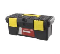 10 Inch Toolbox Plastic Single Layer for Electric Drill and Accessory Storage Portable and Organizer for Job Sites