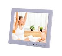 10 Inch Touch Screen Digital Photo Frame Multi Function Electronic Album for Play Photos Videos Music(White)