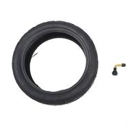 10 Inch Tubeless Tyre 60/70-6. Rubber Tire for Replacement G30E G30LP Outer Tire Puncture Resistant Scooter Wheel Black 10x2.50-6. Tyre Electric Kick Scooter For Spare(Tire+bent nozzle)