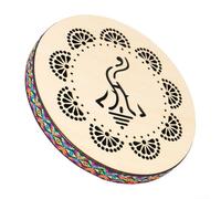 10 Inch Wave Drum Solid Wood Handheld Rain Alternative for Mindfulness Therapy Calming Noise Maker Folk Music Tool