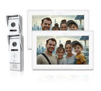 10 Inch Wired Video Intercom Apartment Doorphone kit Security System | 4 Wires,Touch Monitor,1080P HD Camera,2-Way Audio,Support Tuya,Remote Unlock,Night Vision for Home