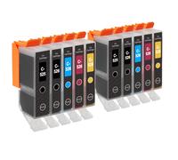 2 Set of 5 Ink Cartridges to replace Canon PGI-525 & CLI-526 Compatible/non-OEM from Go Inks (10 Inks) Black/Cyan/Magenta