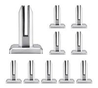 10 inless Steel s Clips for 8-12mm Balustrade, Pool Fence & ir Railing - 304 Clips for Secure s Panel Inllat, 10-Pack