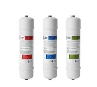 10” Inline Water Filter Cartridge - For Reverse Osmosis Systems, Refrigerator Ice Makers, Quick Connect PP Cotton Activated Carbon, Highly Effective Chlorine Removal(PP UDF FOF Filter)