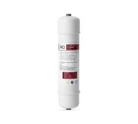 10” Inline Water Filter Cartridge - For Reverse Osmosis Systems, Refrigerator Ice Makers, Quick Connect PP Cotton Activated Carbon, Highly Effective Chlorine Removal(RO Filter)