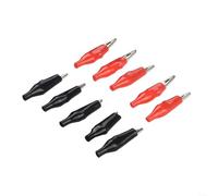 10 Insulated For Alligator Clips Perfect for Electrical Testing, Battery Connections, and DIY