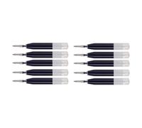 10 Intrepid Black Gel Ink Refill [Bulk Packing] for Cross and Sheaffer Ion Pen. Black Gel Ink (Black)