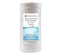 10" Jumbo Wound String Sediment Water Filter | 1 Micron, 10" x 4.5" | High Dirt Holding Capacity, Fits 10" Jumbo Housings (1 Pack)