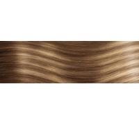 10 Keratin Flat Tip Extensions - professional Quality - 16" straight - B10/DB2 balayage light brown ash & light golden blonde