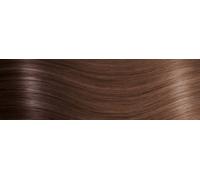 10 Keratin Flat Tip Extensions - Professional Quality - 23" rooted - R4/17 rooted dark chestnut & medium brown