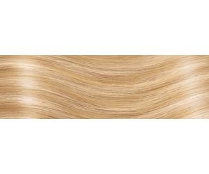 10 Keratin Flat Tip Extensions - professional Quality - 23" straight - MDB3/20 mixed golden blonde & ultra light blonde
