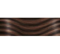 10 Keratin Flat Tip Extensions - professional Quality - 23" WAVY - M2/17 mixed dark brown & medium brown