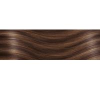 10 Keratin Flat Tip Extensions - professional Quality - 23" WAVY - M6/12 mixed chocolate brown & light golden brown