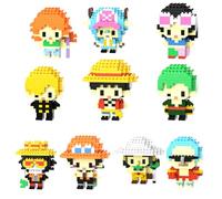 10 Kill Demon Figures Building Block Set, Top Popular Monster Slayer Characters Protagonist Micro Brick Models Head, Japanese Manga Toy Merch, Collectible Model Brick Gift for Fans