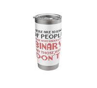 10 Kinds People Those Know Binary Those Don’t Programmer Stainless Steel Insulated Tumbler