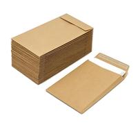 10 Kraft Paper Envelope Bags Manila Brown C4 Tassel envelopes, Suitable for A4 Paper/Cards, Expandable File Width, Peeled and Sealed envelopes, Paper Mail Bag