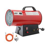 10 KW Portable Butane Propane LPG Gas Forced Air Space Heater, 34100 BTU Gas Space Heater for Workshops Warehouse,Red