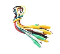 10 Lab Test Leads Mixed Size Alligator Clips 5 Different Color Intensified Electrical Tools Circuit Board Test Cables