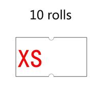 10 Label Tag Rolls 22mm X 12mm for Pricing White for W/Double Red Lines Pricing Tags Label Tagging Tag Machine